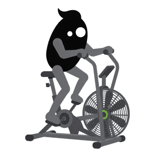 Illustration of the Assault Bike Steady State
