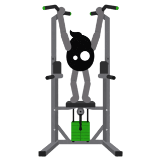 Illustration of the Assisted Dip: Take just enough help to control the bottom - that is where the growth is.