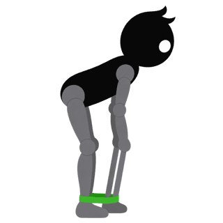 Illustration of the Banded Glute Bridge