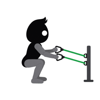 Illustration of the Band Leg Press