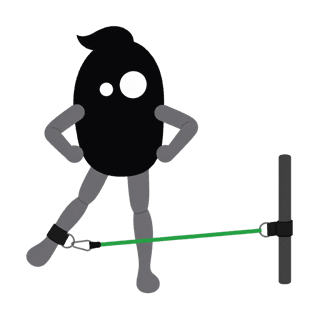 Illustration of the Standing Band Adduction