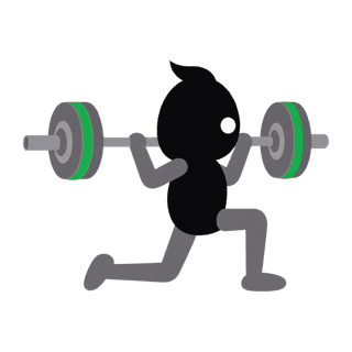 Illustration of the Barbell Reverse Lunge