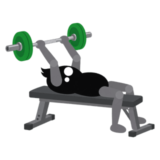 Illustration of the Barbell Skullcrusher