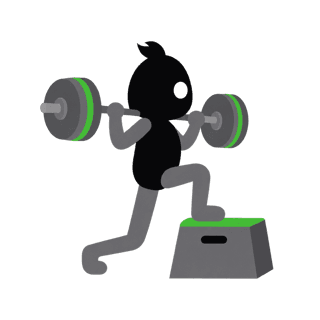 Illustration of the Barbell Step-Up