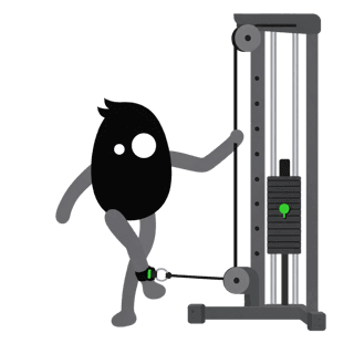 Illustration of the Cable Hip Adduction