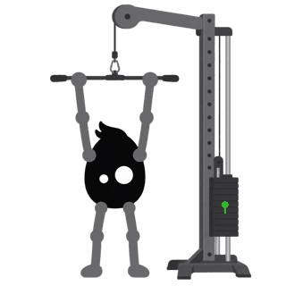 Illustration of the Cable Upright Row