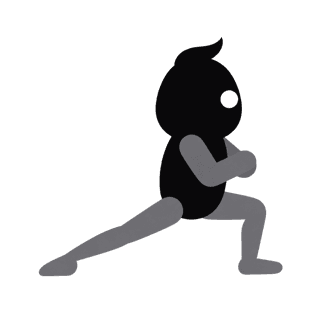Illustration of the Cossack Squat