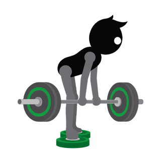 Illustration of the Deficit Deadlift
