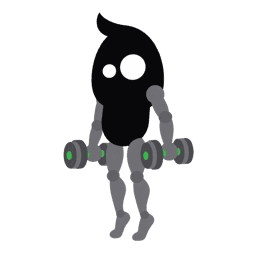 Illustration of the Dumbbell Calf Raise
