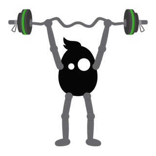 Illustration of the EZ-Bar Upright Row