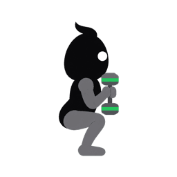 Illustration of the Goblet Squat