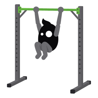 Illustration of the Hanging Knee Raise