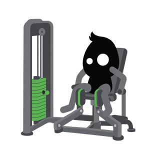 Illustration of the Hip Adduction Machine