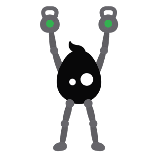 Illustration of the Kettlebell Overhead Press