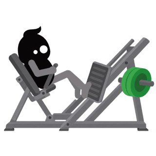 Illustration of the Leg Press Calf Raise