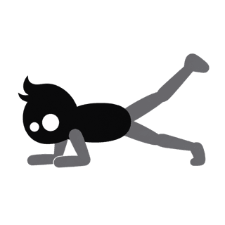 Illustration of the Lying Leg Raise
