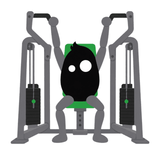 Illustration of the Machine Shoulder Press