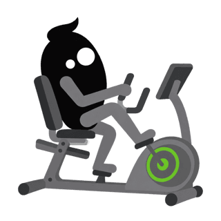 Illustration of the Recumbent Bike Ride