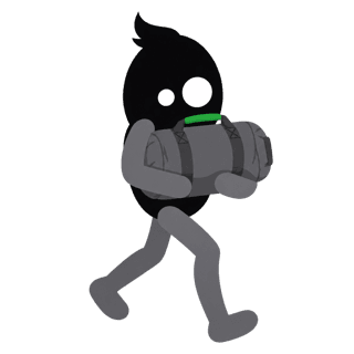 Illustration of the Sandbag Bear Hug Carry