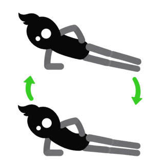 Illustration of the Side Plank Hip Dip