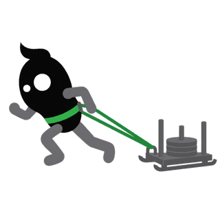 Illustration of the Backward Sled Drag