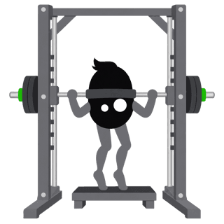 Illustration of the Smith Machine Calf Raise