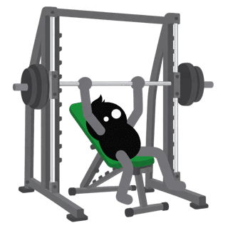 Illustration of the Smith Machine Incline Press