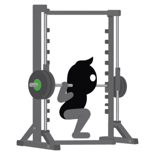 Illustration of the Smith Machine Squat