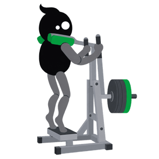 Illustration of the Standing Calf Raise