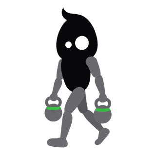 Illustration of the Kettlebell Suitcase Carry