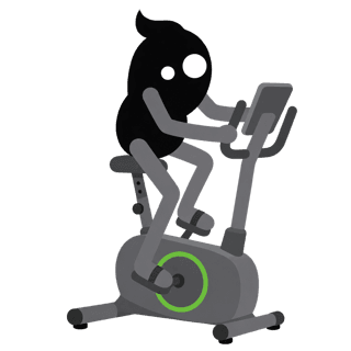 Illustration of the Upright Bike Ride