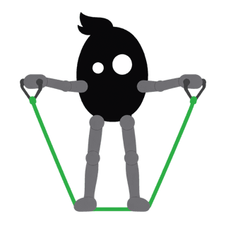 Illustration of the Band Front Raise