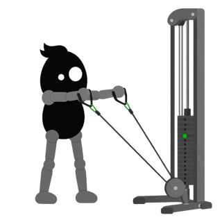 Illustration of the Cable Front Raise