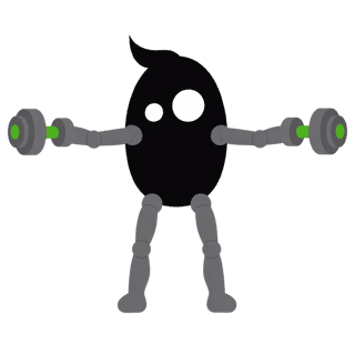 Illustration of the Dumbbell Front Raise