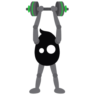 Illustration of the Two-Hand Dumbbell Overhead Extension