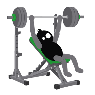Illustration of the Incline Barbell Press