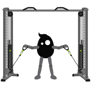 Illustration of the Leaning Cable Lateral Raise